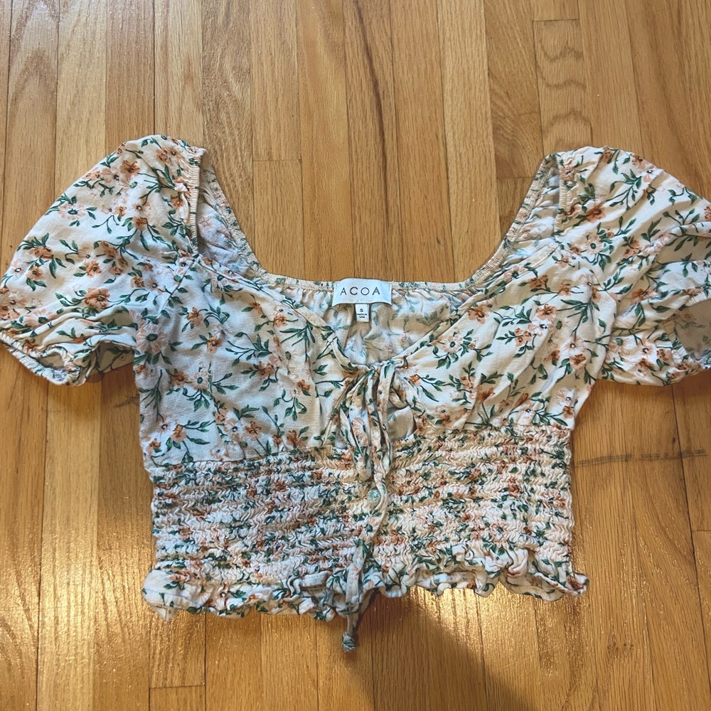 Flower Crop Top